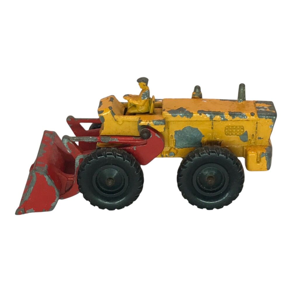 Matchbox Lesney No 43 Aveling-Barford Tractor Shovel 1962 Made England Diecast